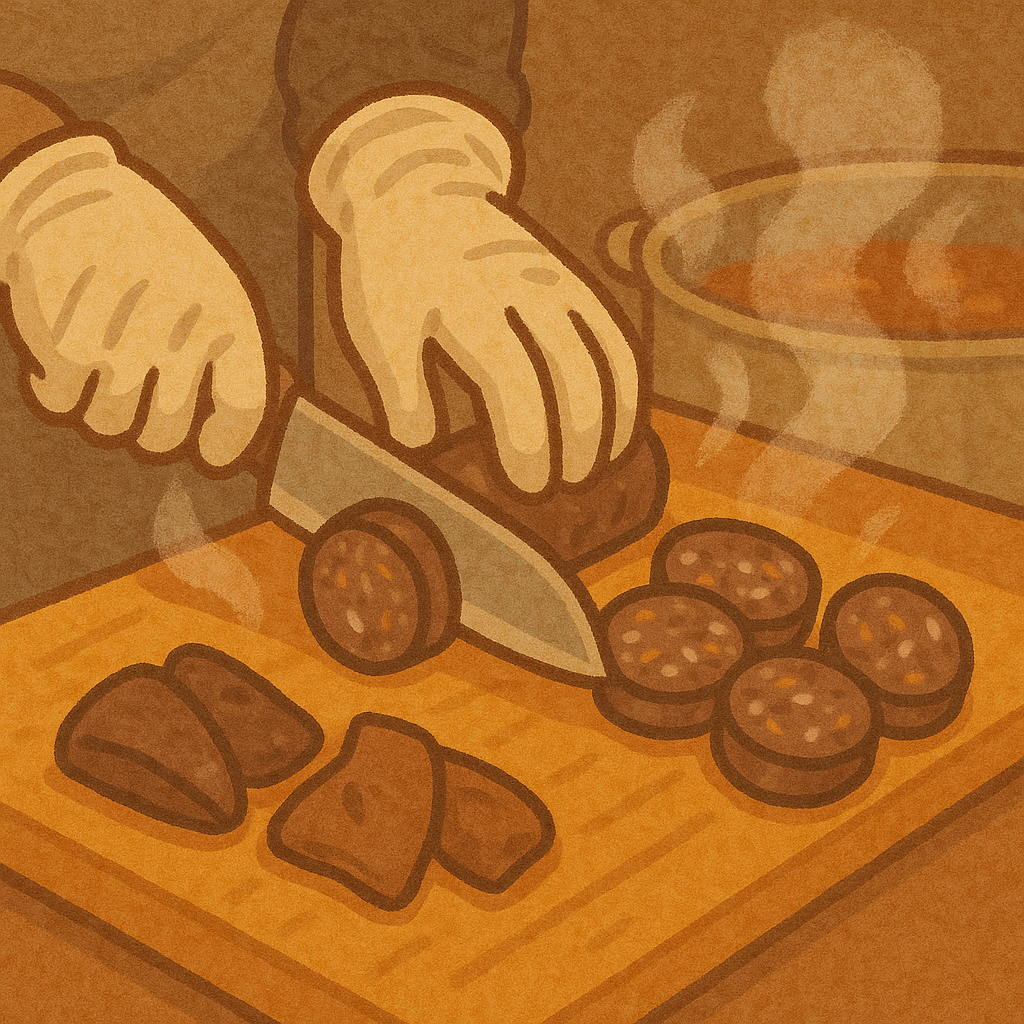 따끈한 순대와 내장